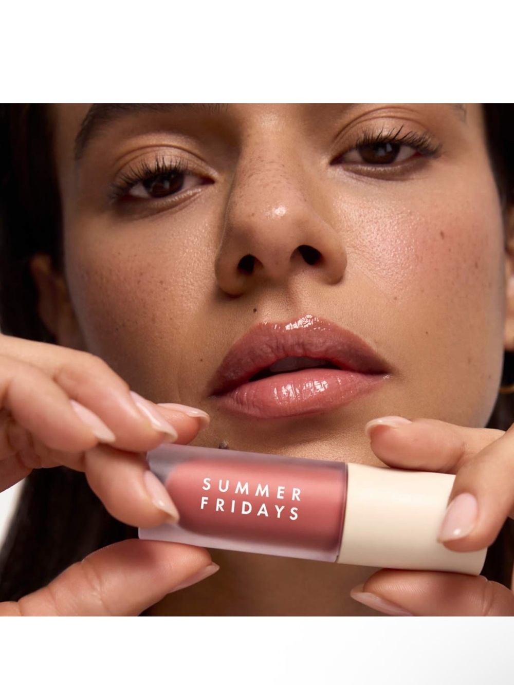 Summer Fridays Nude Pink Lip Gloss Shade 0.15 oz